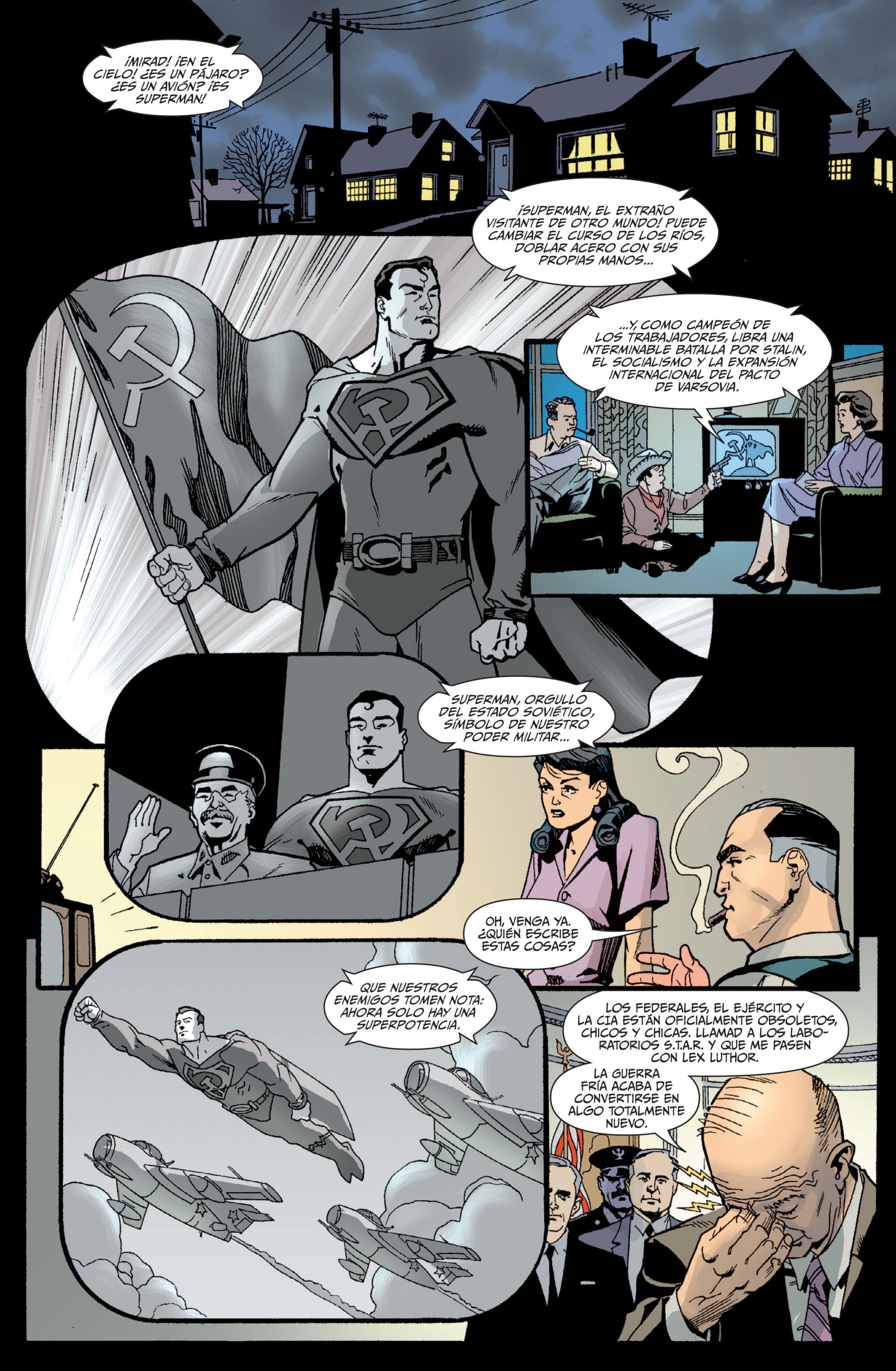 Página del cómic ‘Superman: hijo rojo’